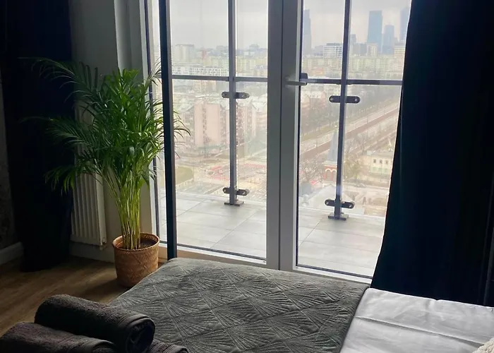 شقة Chillout View & Pleasure - Wola Tower 15th Floor *