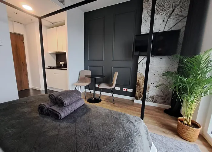 شقة Chillout View & Pleasure - Wola Tower 15th Floor *